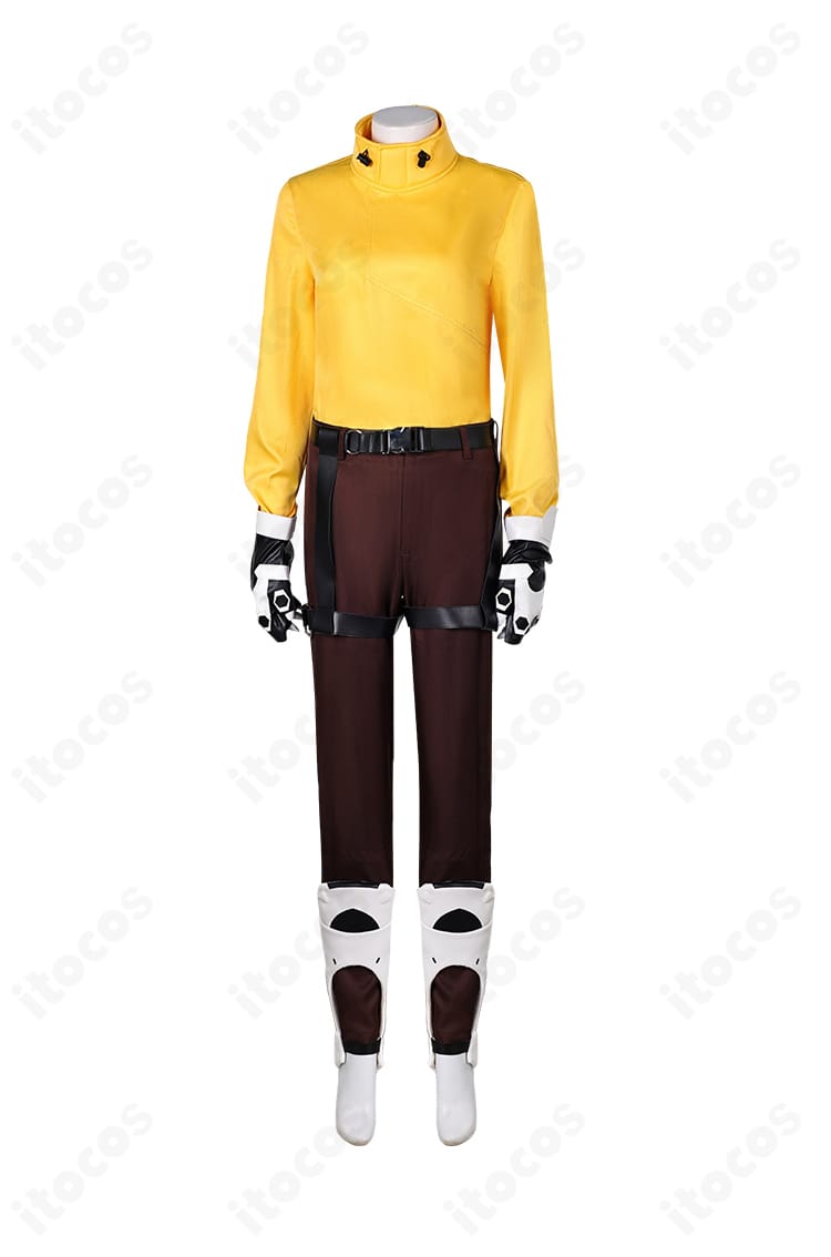 オーバーウォッチ2 ベンチャー コスプレ衣装のインナー上衣正面。縫製と切替デザインの細部が分かる画像