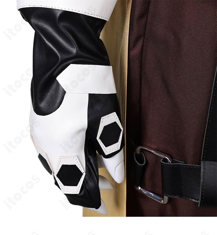 オーバーウォッチ2 ベンチャー コスプレ衣装の手袋ディテール接写。特徴的な意匠とカッティングを強調