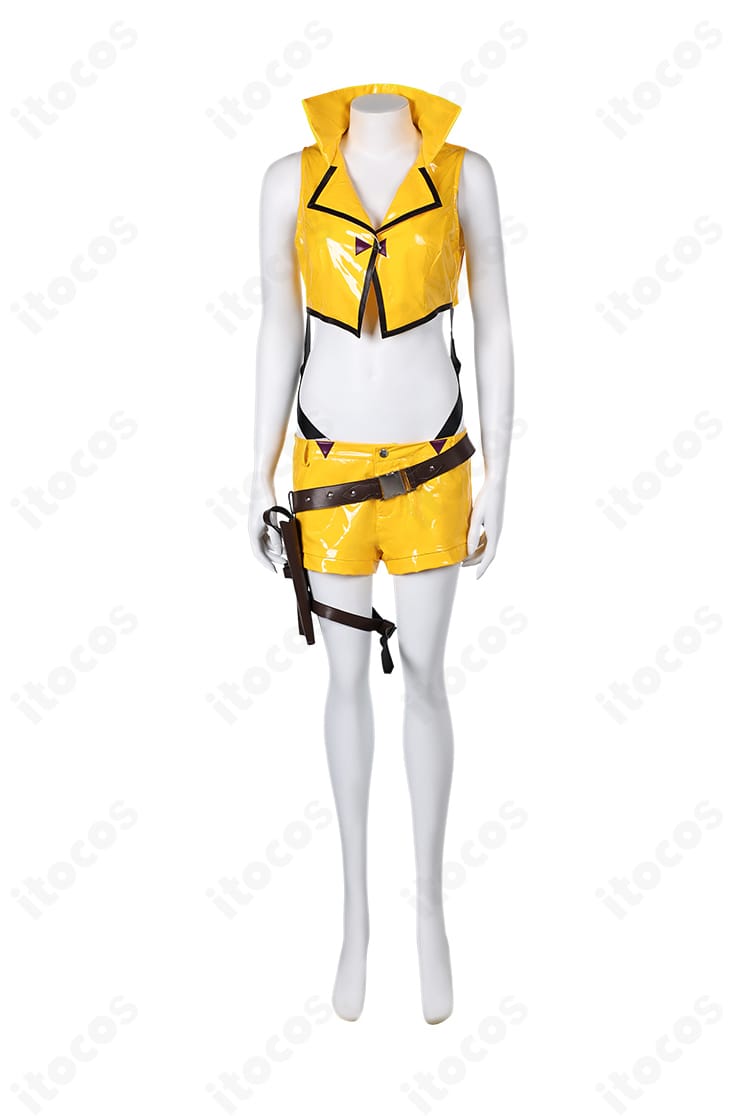 インナー（ベスト）正面ディテール。生地の表情と縫製ライン、前立ての仕上げが確認できるクローズアップ。