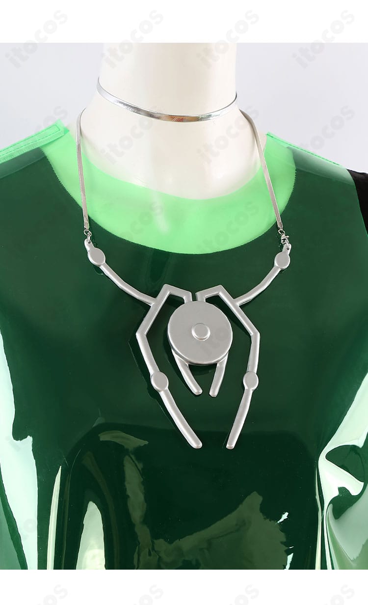 ALIEN STAGE ティル ROUND7コスプレ衣装のネックレス接写。造形と質感でステージ感を演出するアクセの詳細。