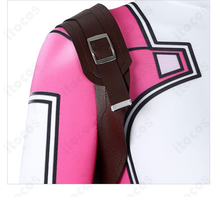 肩部の装飾と縫製ディテールを捉えたグウェン・プール衣装のアップ