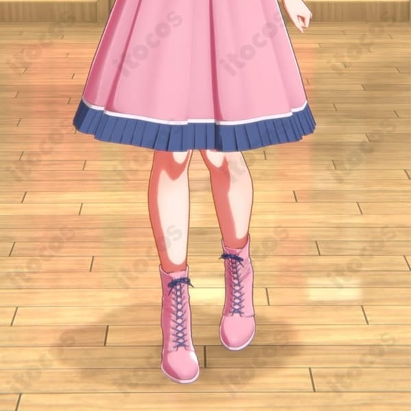 学園アイドルマスター 葛城リーリヤ コスプレブーツ 高再現で快適、イベント＆撮影に最適な合成革仕様