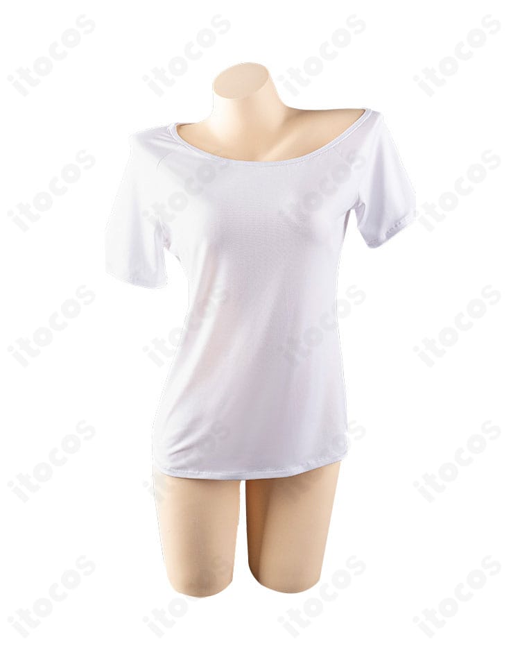 半袖Tシャツ部分の装飾ディテール。縁取りと意匠が繊細。