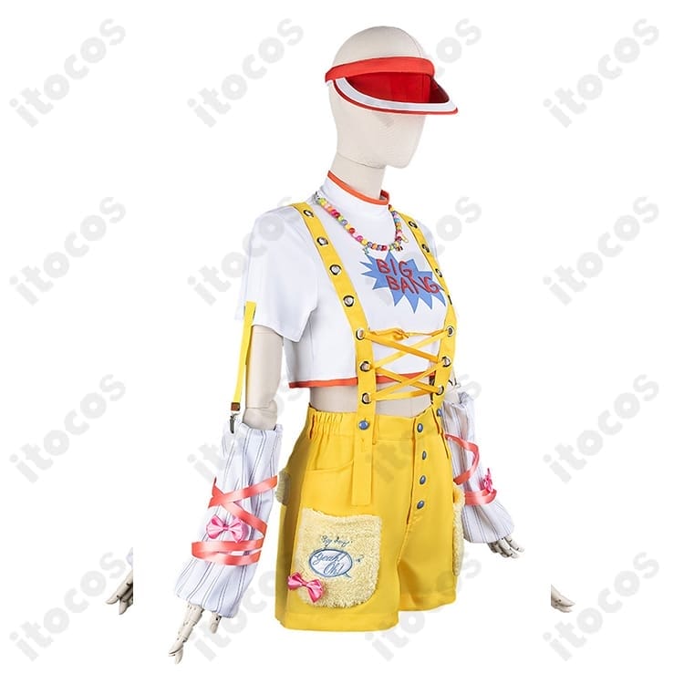 学園アイドルマスター 藤田ことね Yellow Big Bang 衣装 高再現で快適、撮影・ダンスに最適 - 2枚目の画像