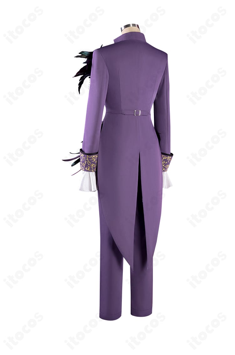 Identity V フレデリック・クレイバーグ コスプレ衣装の背面。燕尾のカッティングと背面装飾の配置が確認できます。