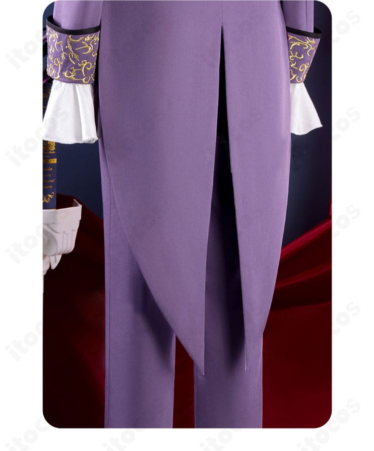 Identity V フレデリック・クレイバーグ 衣装の裾装飾のアップ。重厚感のあるテープと縁取りで高級感を強調。