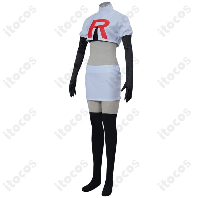 ムサシ（ロケット団）制服コスプレ｜高再現度で快適、イベント・撮影に最適 - 2枚目の画像