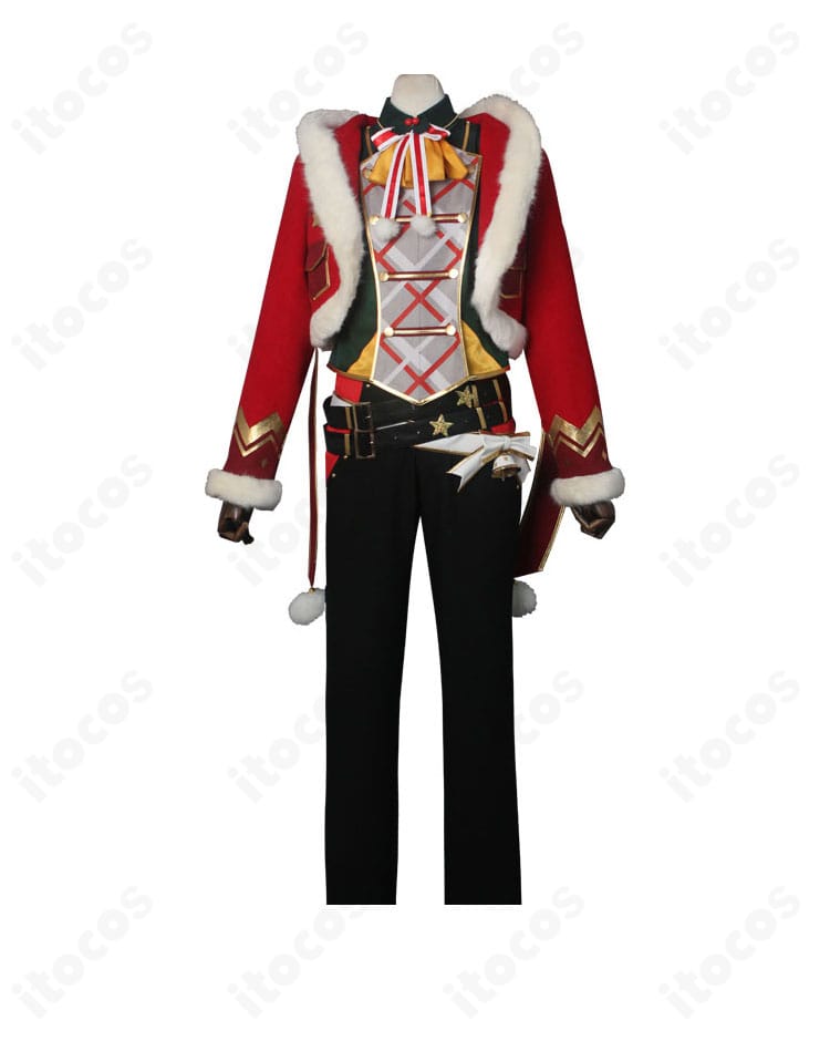 正面からの着用イメージ。真白友也コスプレ衣装のシルエットと配色ディテールが確認できる画像