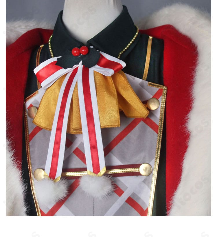 領結のクローズアップ。可愛らしい結び目と精緻な仕上げがわかる真白友也衣装のアクセント写真