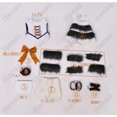 回復術士のやり直し セツナ 氷狼族コスプレ衣装 高再現度でイベント・撮影に最適 - 5枚目の画像（サムネイル）