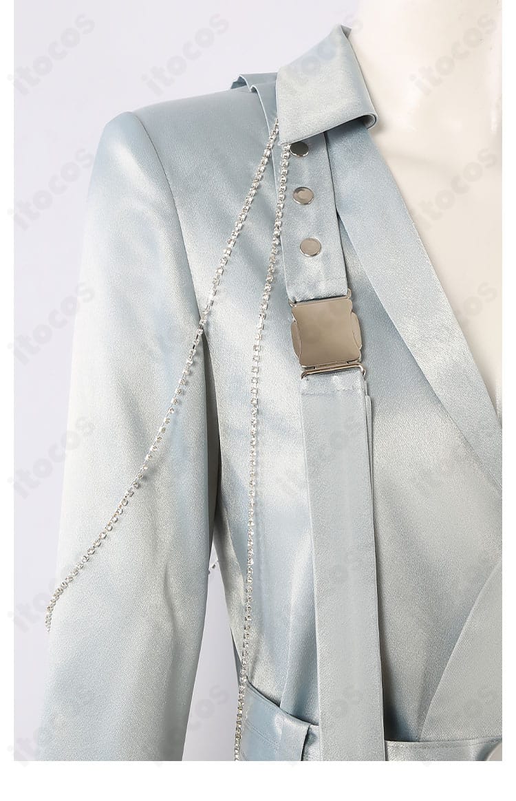 ALIEN STAGE ルカ ROUND7新衣装の肩〜袖の装飾アップ。立体的なパーツ配置と縫製ライン