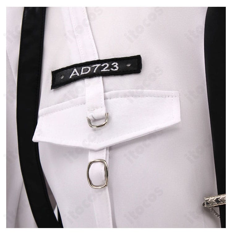 恋と深空 プレイヤー 特別任務 制服コスプレの警号モチーフ拡大。存在感のあるアクセント