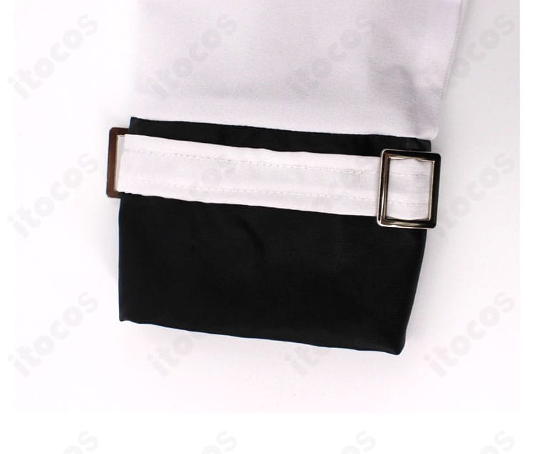 恋と深空 プレイヤー 特別任務 制服コスプレの袖口装飾拡大。ステッチとパーツの再現度