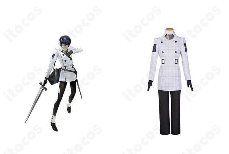 ストロールのコスプレ衣装とキャラクターイメージの組み合わせ写真。初期衣装を高再現で表現したフルセットの全体像。