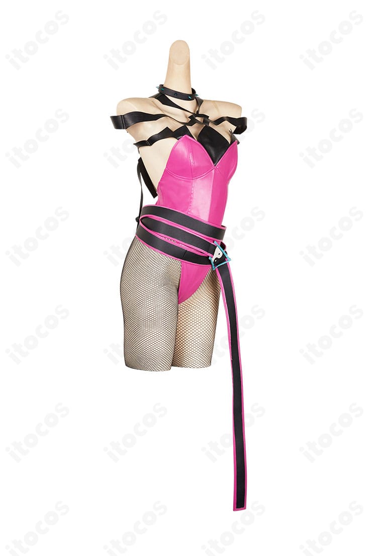 右側面。ハン・ジュリ バニーVer.のレオタードのラインと装飾配置がわかるディテール撮影。