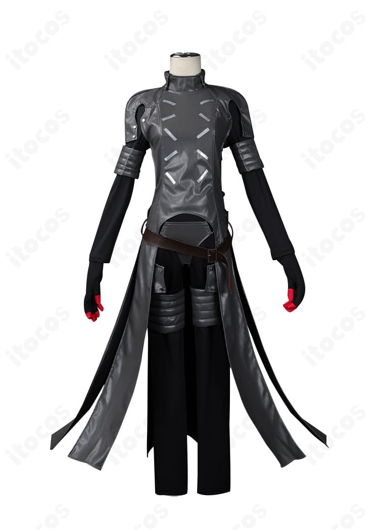 正面から見たワンダー怪盗コスプレ一式。襟元と胸元の装飾まで忠実に再現。