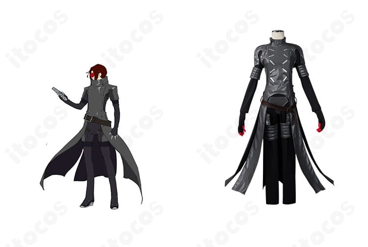 ワンダー（ペルソナ5 ザ・ファントムX）怪盗衣装と正面全体の組み合わせ写真。シャープなシルエットを高再現。