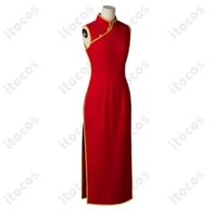 銀魂 神楽 ノースリーブチャイナドレス コスプレ｜高再現で動きやすい、イベント・撮影向け - 2枚目の画像（サムネイル）