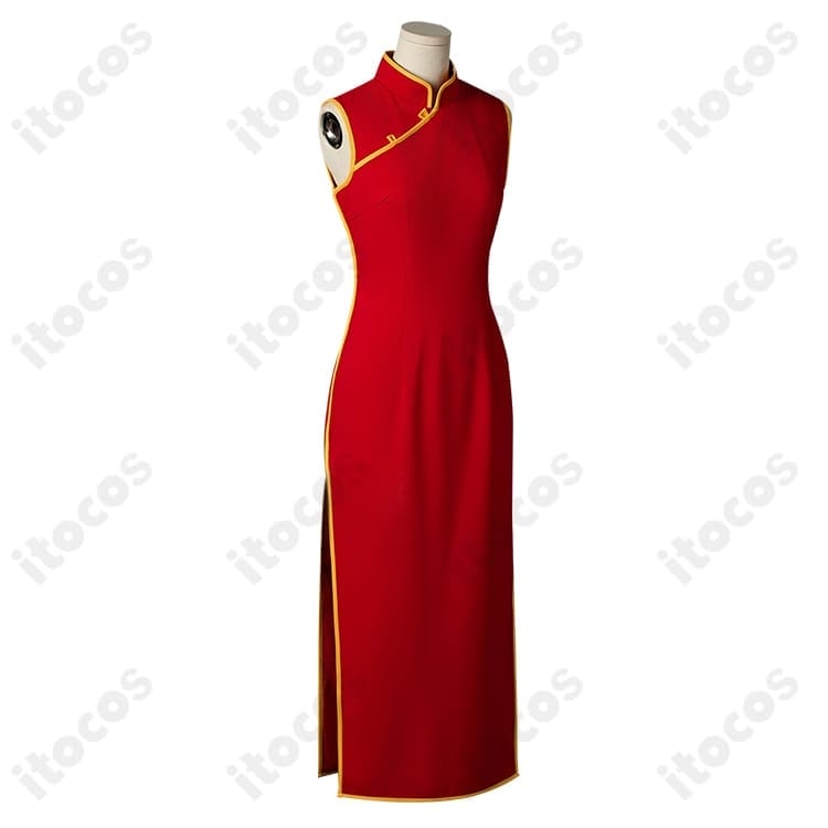 銀魂 神楽 ノースリーブチャイナドレス コスプレ｜高再現で動きやすい、イベント・撮影向け - 2枚目の画像