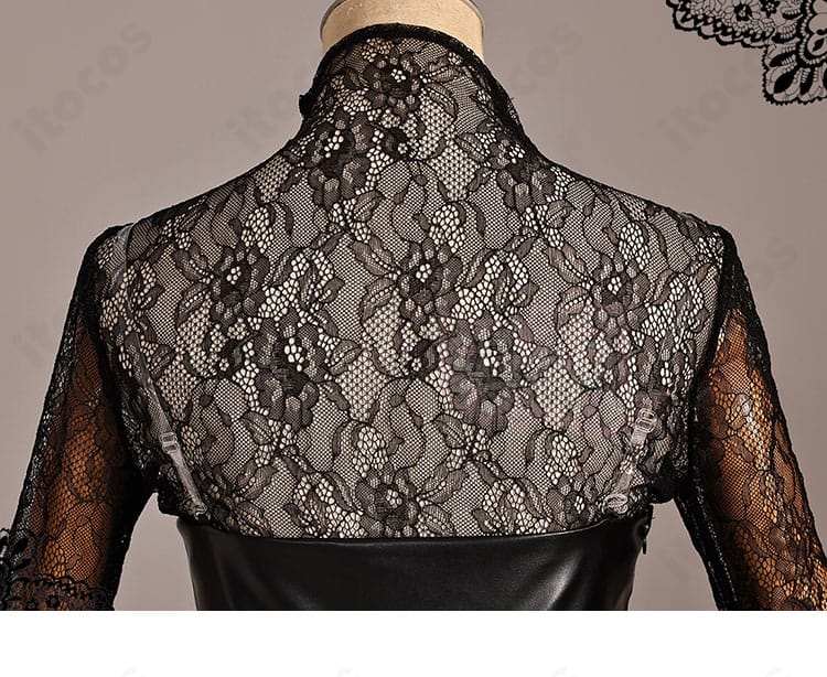 背面ディテールのクローズアップ。ファスナー位置と背中周りのラインを示す画像