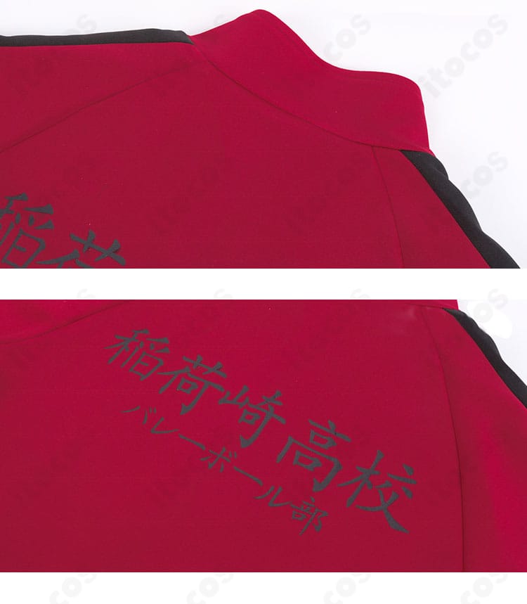 背面ロゴと切替のディテール。質感と着心地を両立する生地使いが分かるアップ。