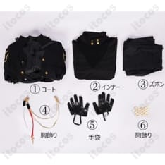 アークナイツ ロゴス『バンシー王政』高再現コスプレ衣装。クールで撮影映え、イベントに最適 - 6枚目の画像（サムネイル）