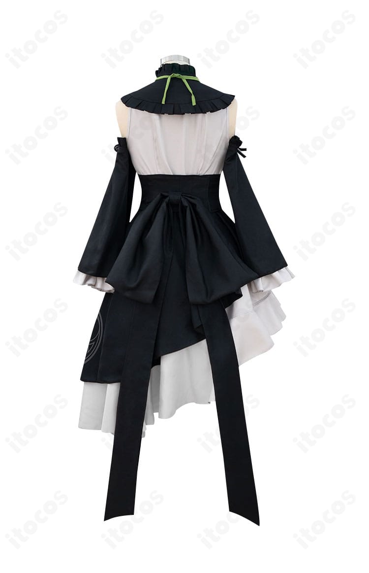 ブルーアーカイブ 歌住サクラコ アイドル衣装の背面カット。オーバースカートの重なりと後ろ姿のシルエット画像