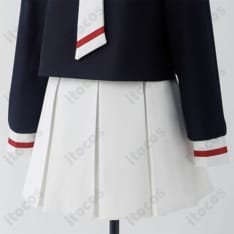 カードキャプターさくら 友枝小学校 冬制服 高再現刺繍で清楚に映えるコスプレ衣装 - 4枚目の画像（サムネイル）