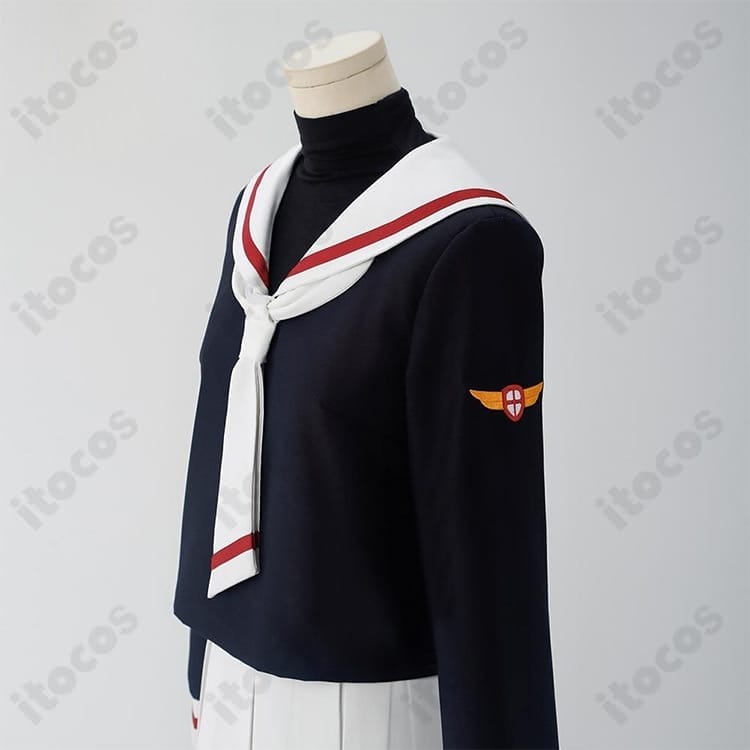 カードキャプターさくら 友枝小学校 冬制服 高再現刺繍で清楚に映えるコスプレ衣装 - 3枚目の画像
