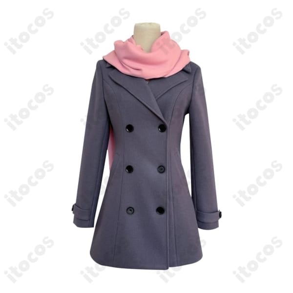 ノラガミ 壱岐ひより 冬服コート＋マフラー 高再現で暖かく、撮影・イベントに最適
