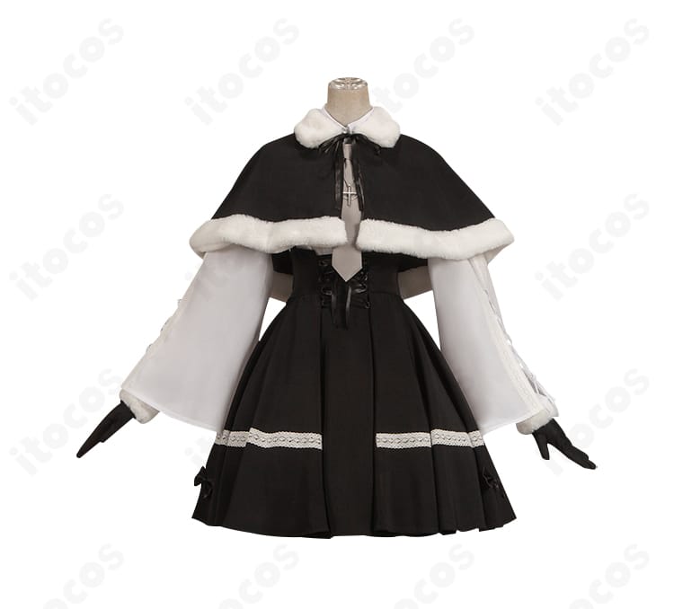 正面全体：ヨスガノソラ 春日野穹 冬服コスプレ衣装の正面シルエットと配色バランス