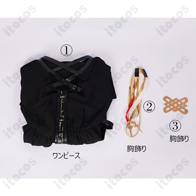 アークナイツ ロゴス コスプレ衣装 高再現の刺繍装飾で撮影映え｜セット付・S〜XL・送料無料 - 6枚目の画像