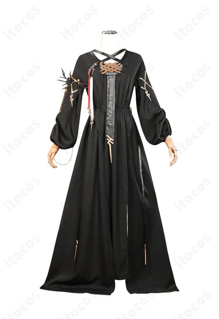 アークナイツ ロゴス衣装の正面ビュー。襟元や胸元のデザインを重視した高再現コスチューム。