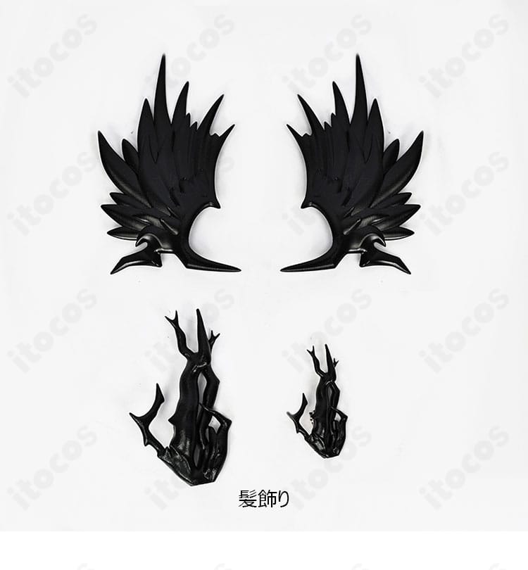 アークナイツ ロゴス衣装の髪飾りディテール。精巧な造形と装着イメージを表す。