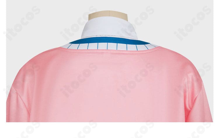 学園アイドルマスター 花海佑芽 コスプレ衣装の背中ディテール。開閉部や縫製ラインが確認できる画像。