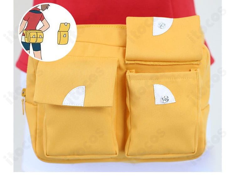 ハルカ衣装のウエストポーチ詳細｜容量感と取り付け位置の見やすいクローズアップ