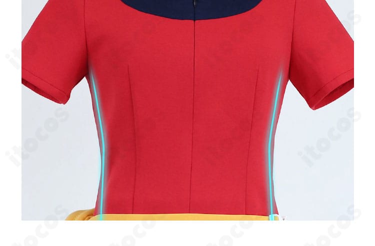 ハルカ（エメラルド版）コスプレ衣装の背面デザイン詳細｜背面の切り替えとラインを強調