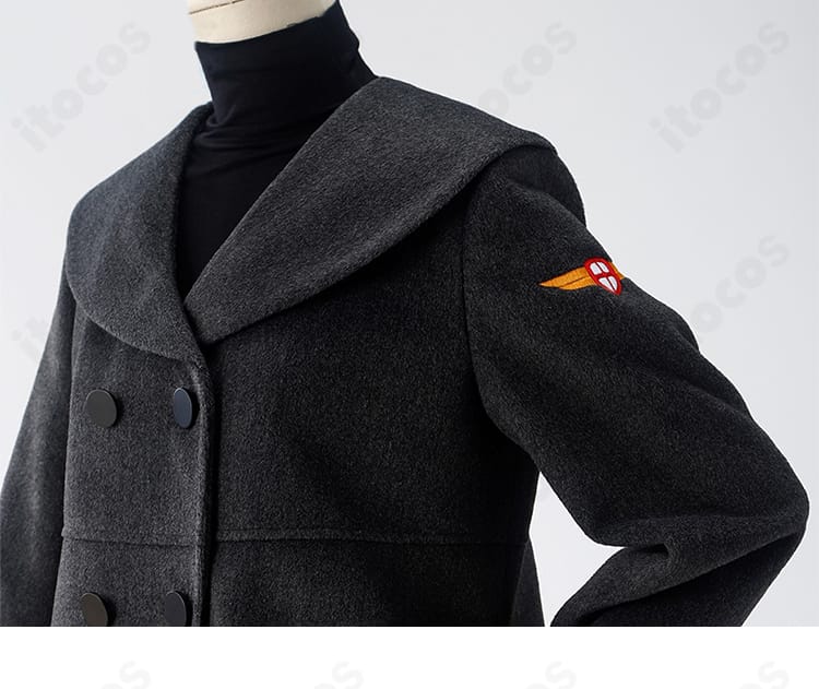 木之本桜 コスプレ衣装の肩袖ディテール。肩山のラインと袖口の形状が分かる画像