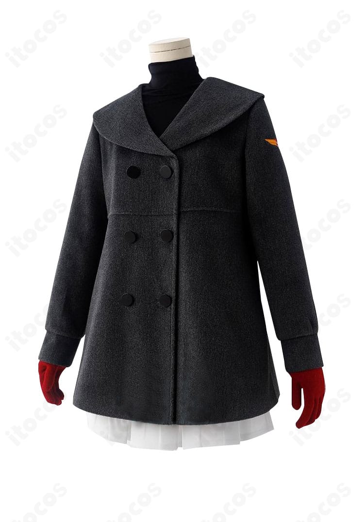 木之本桜 コスプレ衣装の側面。裾の広がりと袖の形状が分かるサイドビュー