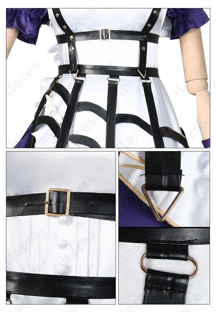 腰帯・ベルト周りの拡大。レッグポーチやベルトコンポーネントの質感と留め具の構造が分かる