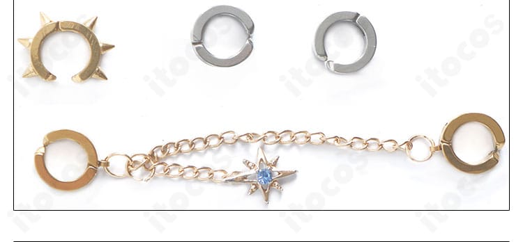 首飾り・つけ襟の詳細。カチューシャとのコーディネートを想定した美しい装飾