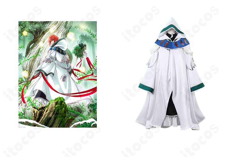 羽鳥チセのSEASON2学院制服コスプレとキャラビジュアルを合わせた正面全身写真