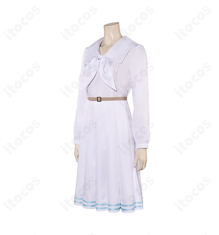 BEASTARS ハル コスプレ衣装の左側面。ワンピースのシルエットとスカートの広がりが分かるカット