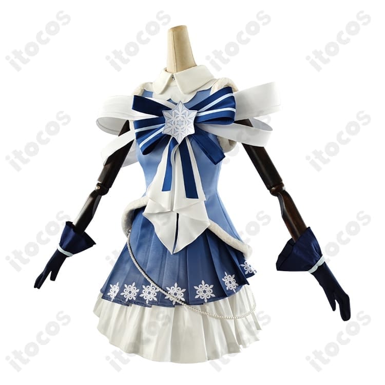 雪ミク2025『キラキラスノーマテリアル』高再現コスプレ衣装。撮影映え、S〜XL＋オーダーメイド対応 - 2枚目の画像