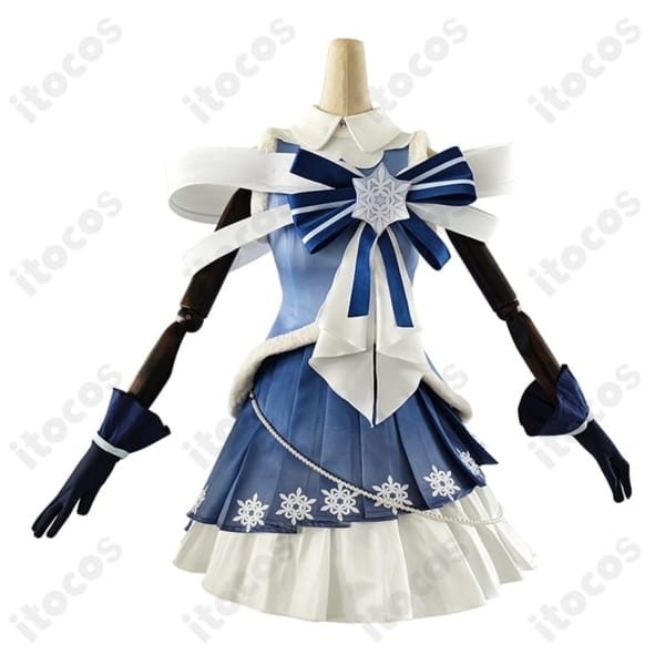 雪ミク2025『キラキラスノーマテリアル』高再現コスプレ衣装。撮影映え、S〜XL＋オーダーメイド対応