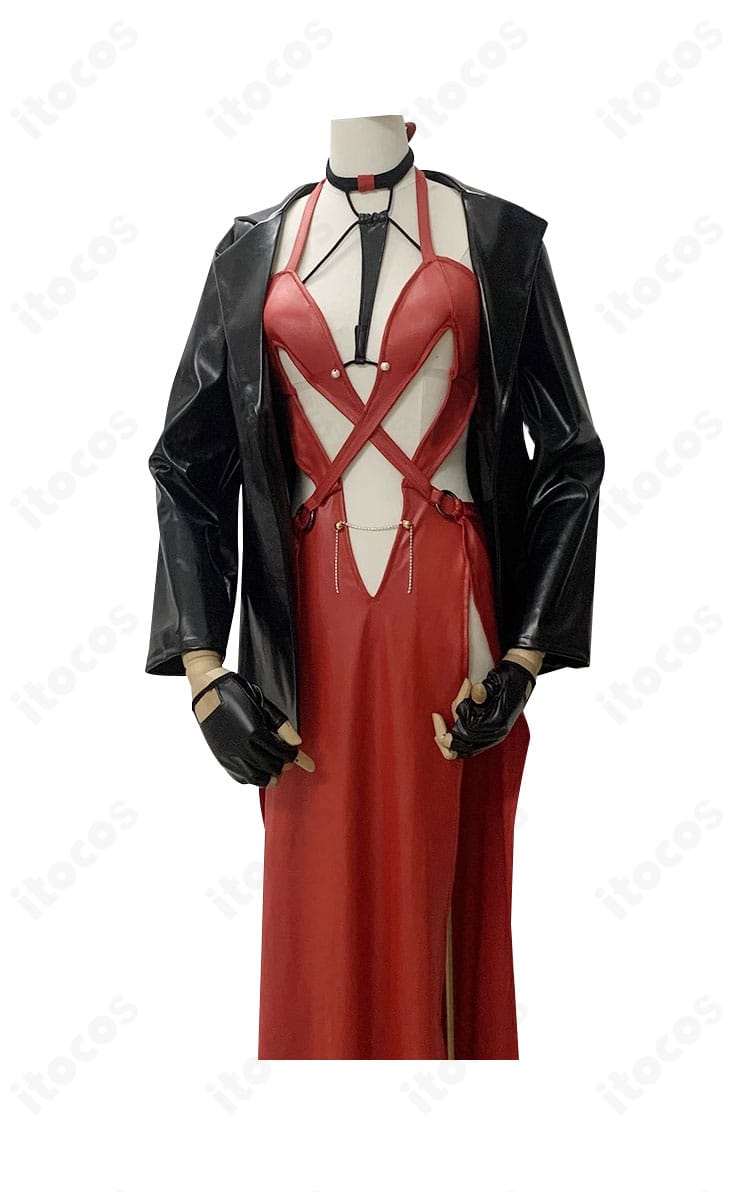 レッドフード『ナンセンスレッド』衣装ディテール。刺繍や装飾パーツの質感と配置バランスを示すクローズアップ。