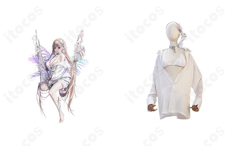 勝利の女神：NIKKE バイパー「シャイン・オブ・ラブ」水着の正面全体。キャラクターと衣装の色味・装飾配置が分かる商品画像