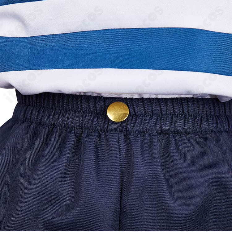 パンツ装飾ディテール：ナミファンの少女コスプレ衣装のショートパンツの意匠