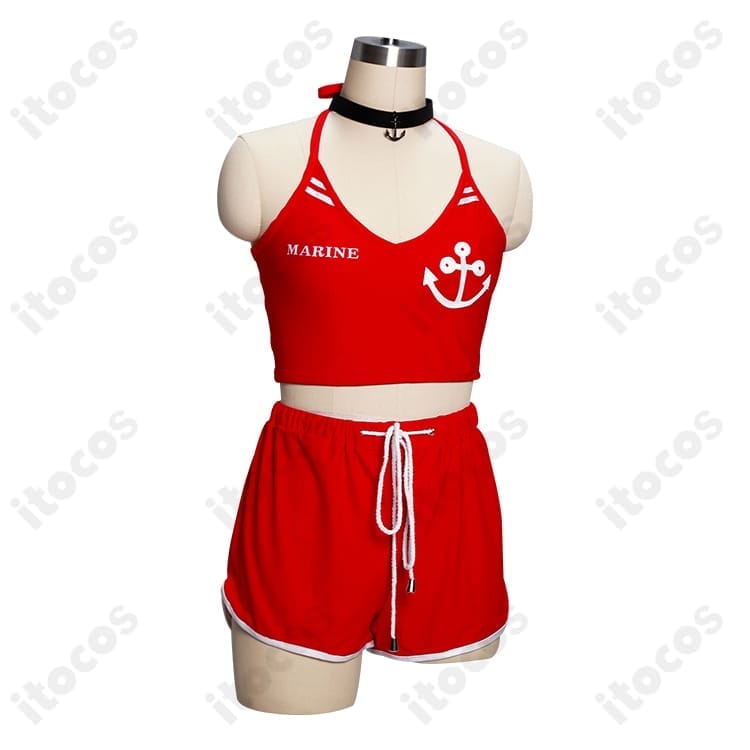 宝鐘マリン 3周年記念水着 コスプレ衣装｜高再現で撮影映え、XS〜XXL・送料無料 - 2枚目の画像