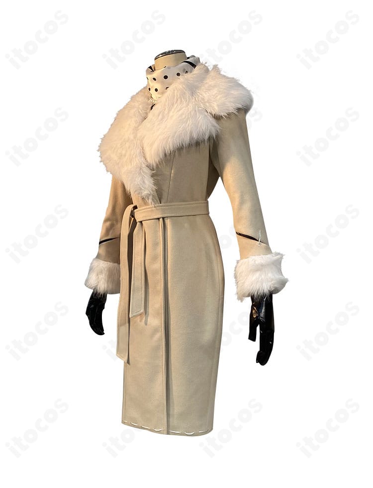 第五人格 レディ・ファウロ コスプレ衣装の左側面カット（袖のボリュームとドレープ）